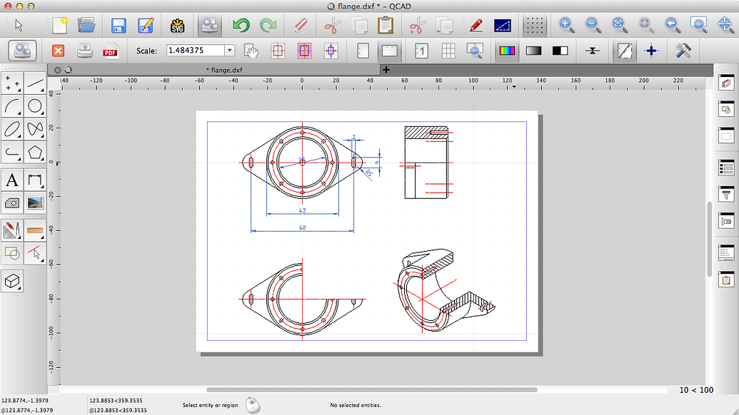 Print drawing to scale or export to PDF - QCAD 'How Do I' Questions ...