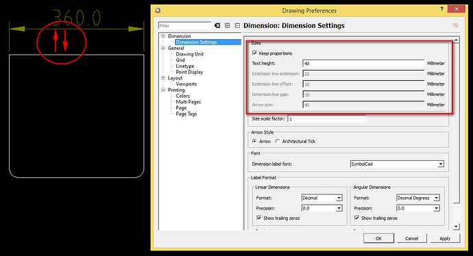 Suggestion for Dimension Location setting - QCAD Suggestions and ...