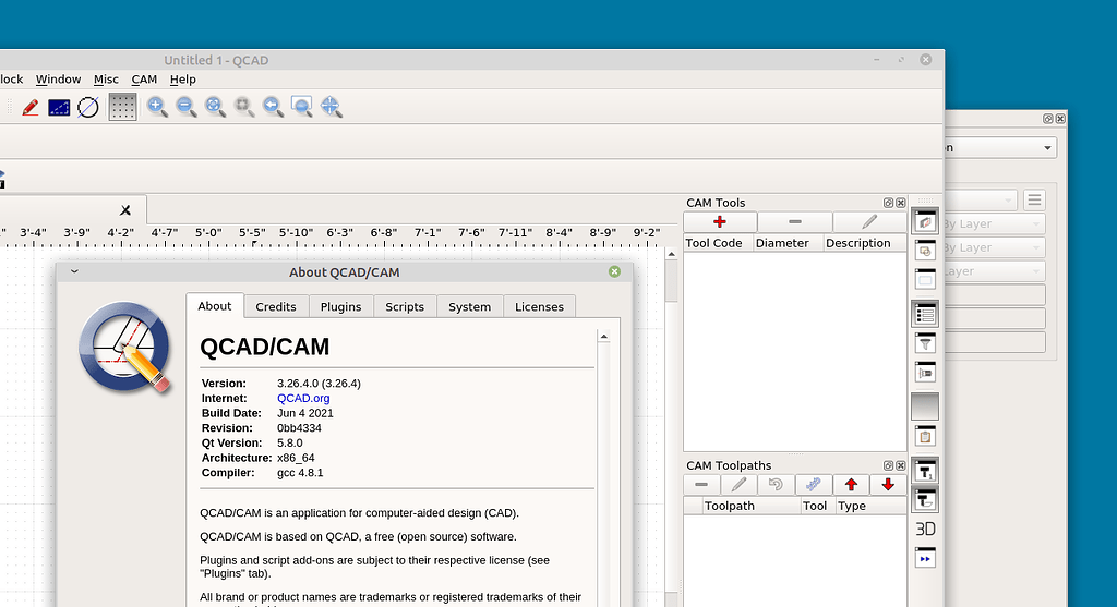 [solved] Widgets always appear below main window - QCAD Troubleshooting ...