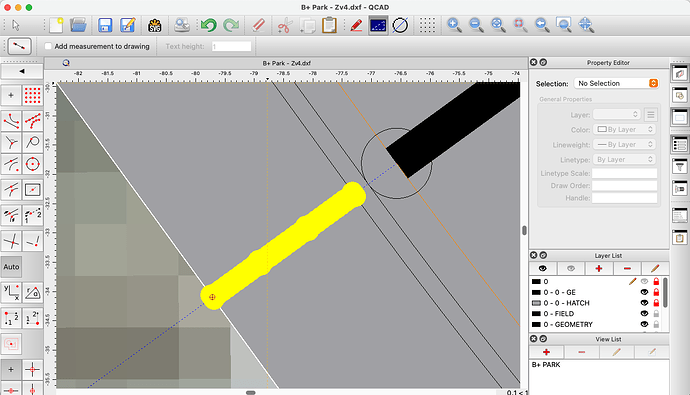 Distance point to point measuring line scale - QCAD 'How Do I ...