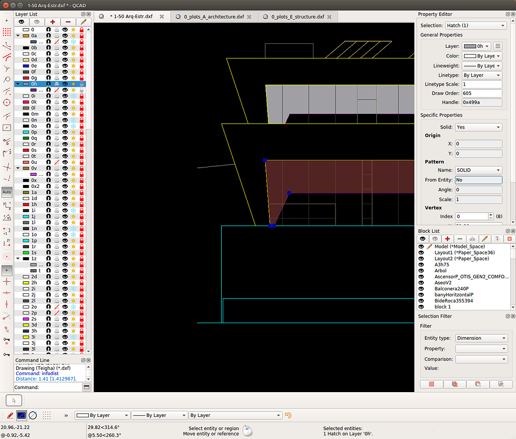 Is it possible to create a hatch "linked" to a polyline? - QCAD 'How Do ...