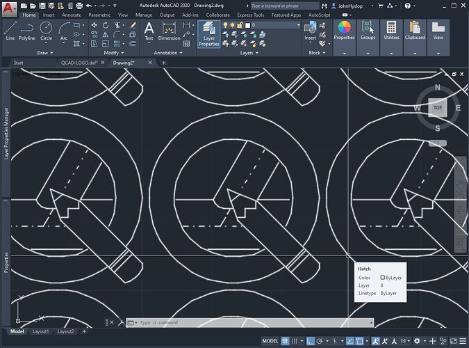AutoCAD-QCAD-LOGO Original Created by Lisp File Closeup.jpg