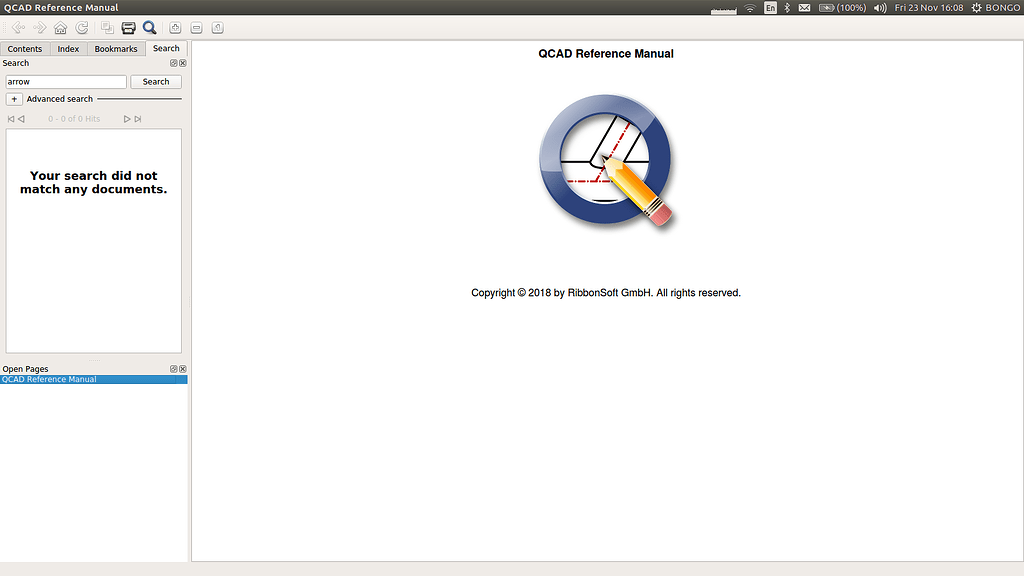 Search function in Reference manual - QCAD Installation and Upgrades ...