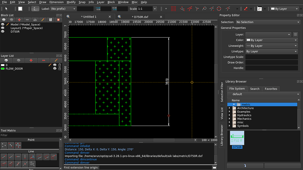 incorrect scale from library objects [SOLVED] - QCAD 'How Do I ...