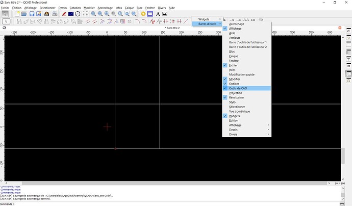 CAO Toolbar lost