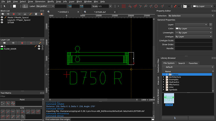 incorrect scale from library objects [SOLVED] - QCAD 'How Do I ...