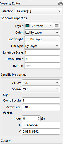 What's Spline in Leader properties? - QCAD 'How Do I' Questions - QCAD ...