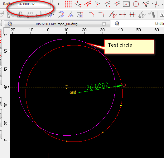 Circle does not fit [solved] - QCAD Troubleshooting and Problems - QCAD ...