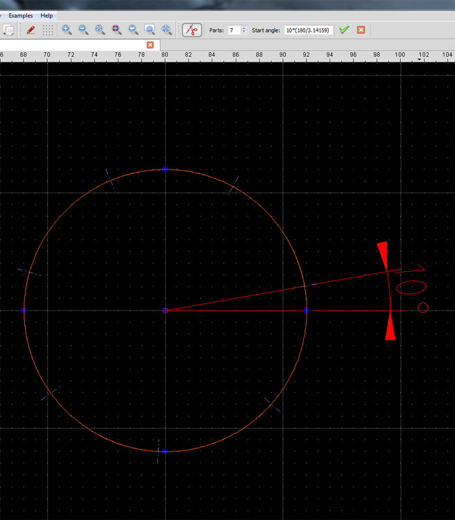 Divide a circle - QCAD 'How Do I' Questions - QCAD Forum