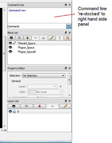 How to move the Command line - Tip! - QCAD Tips and Tutorials - QCAD Forum