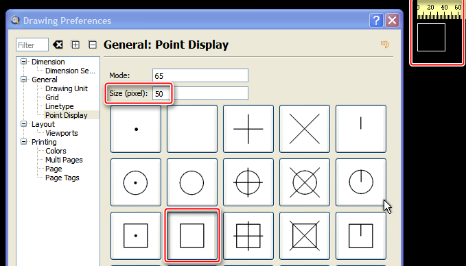 Size of various point display modes ... - QCAD Suggestions and Feedback ...