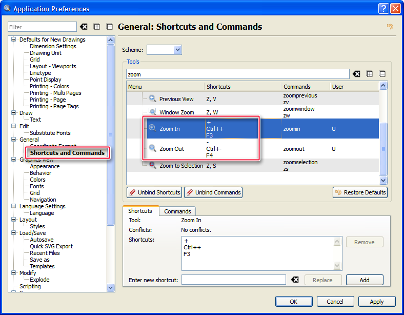 Zoom shortcuts - QCAD Community Edition - QCAD Forum