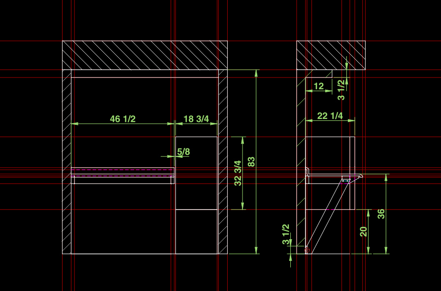 Projection lines - QCAD 'How Do I' Questions - QCAD Forum