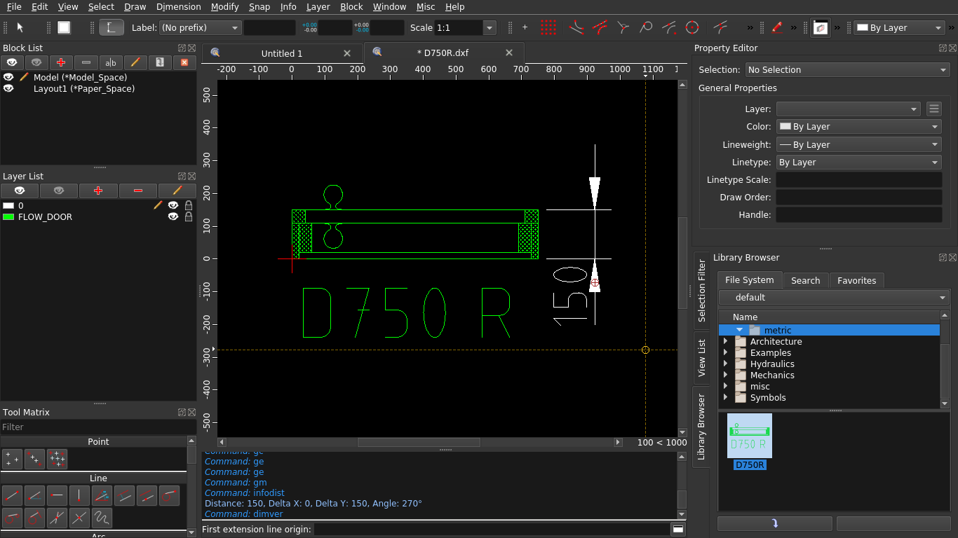 incorrect scale from library objects [SOLVED] - QCAD 'How Do I ...