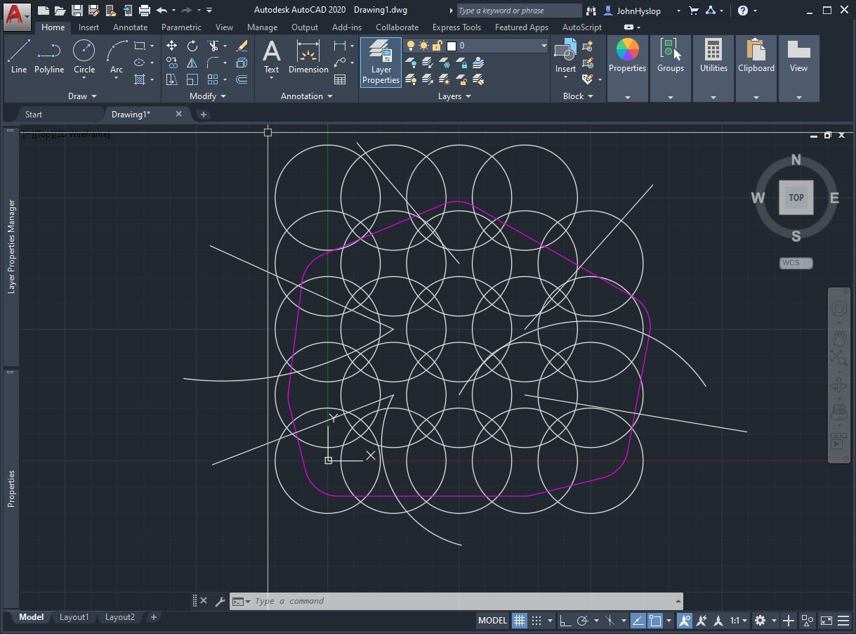 Polytrim Example Script Feature Request for Hatch Command or PolyTrim Tool - QCAD Suggestions ...