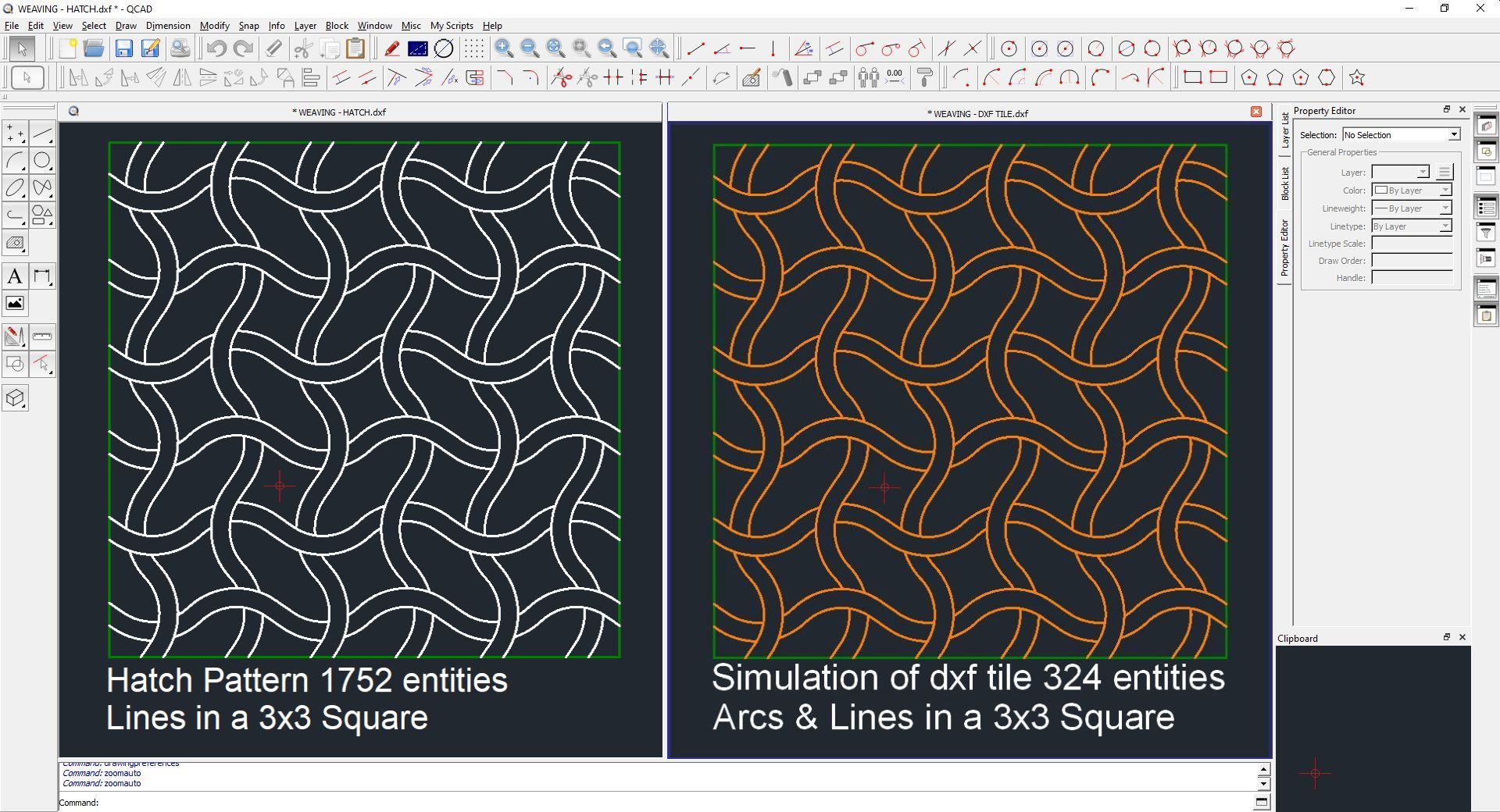 Polytrim Example Script Feature Request for Hatch Command or PolyTrim Tool - QCAD Suggestions ...