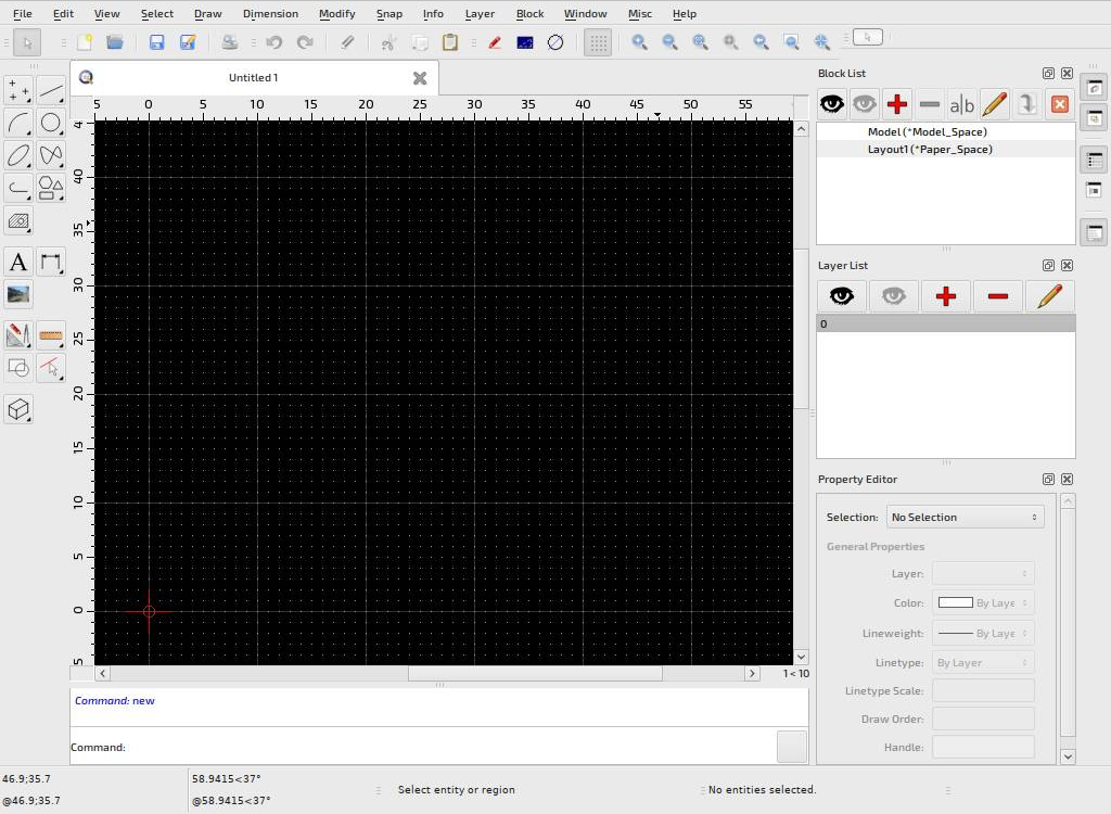 No visibility icons on block or layer list - QCAD Community Edition ...