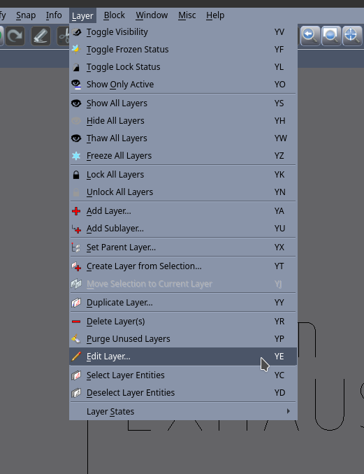 activate layer of entity - QCAD 'How Do I' Questions - QCAD Forum