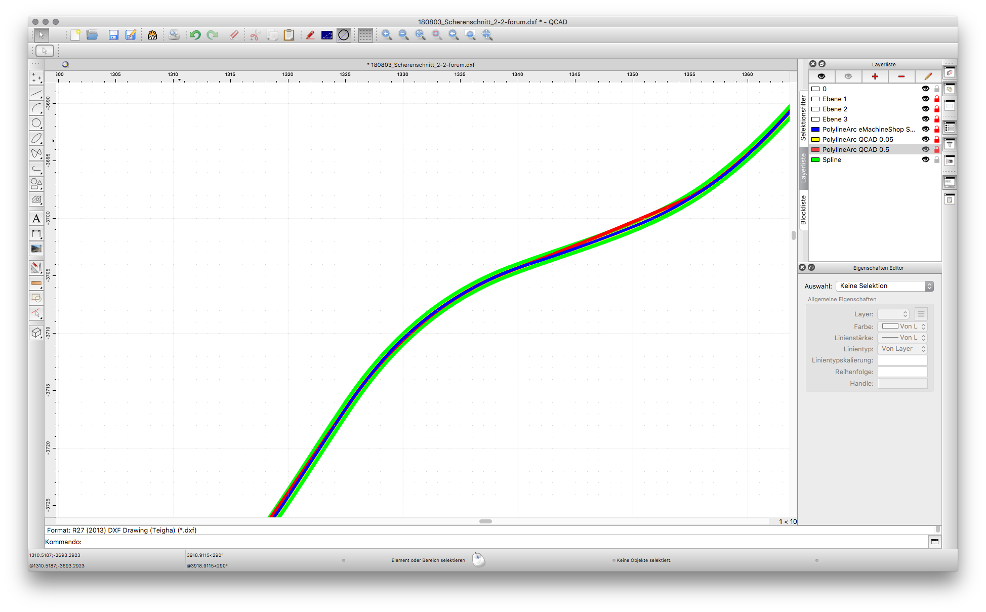Exploding Splines - QCAD Tips and Tutorials - QCAD Forum